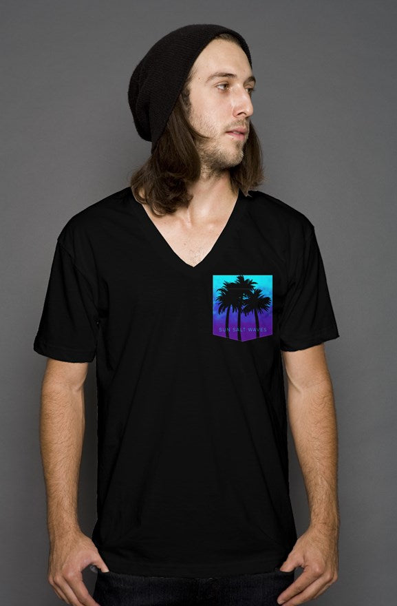 Night Sky V-Neck Pocket Tee