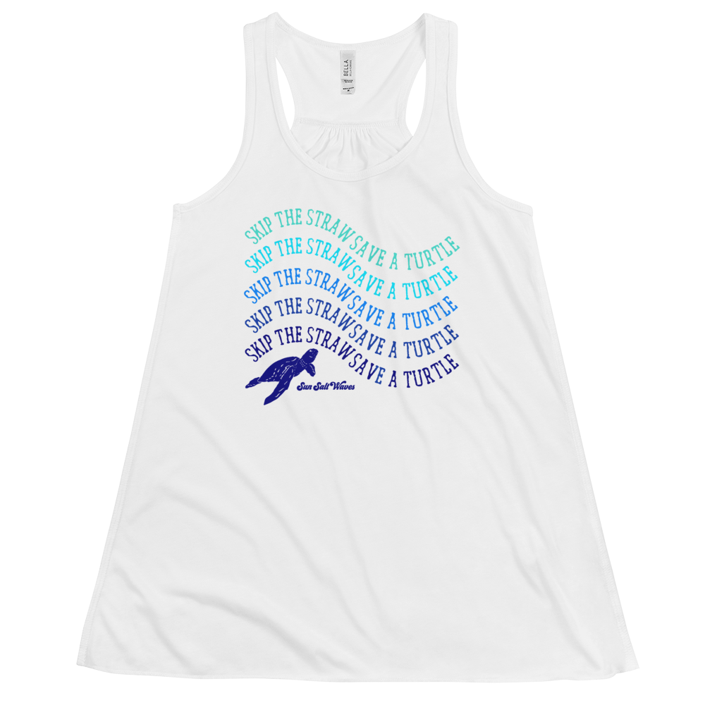 Save a Turtle Flowy Racerback Tank