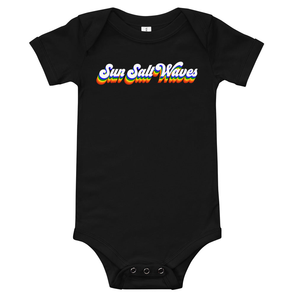 Vintage Vibes Onesie from Sun Salt Waves Black