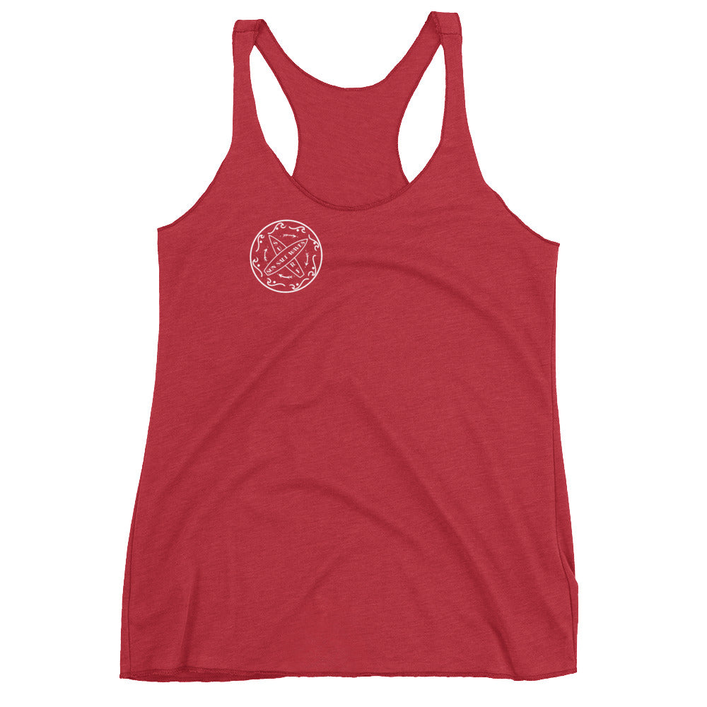 Surf School Racerback Tank from Sun Salt Waves Vintage Red