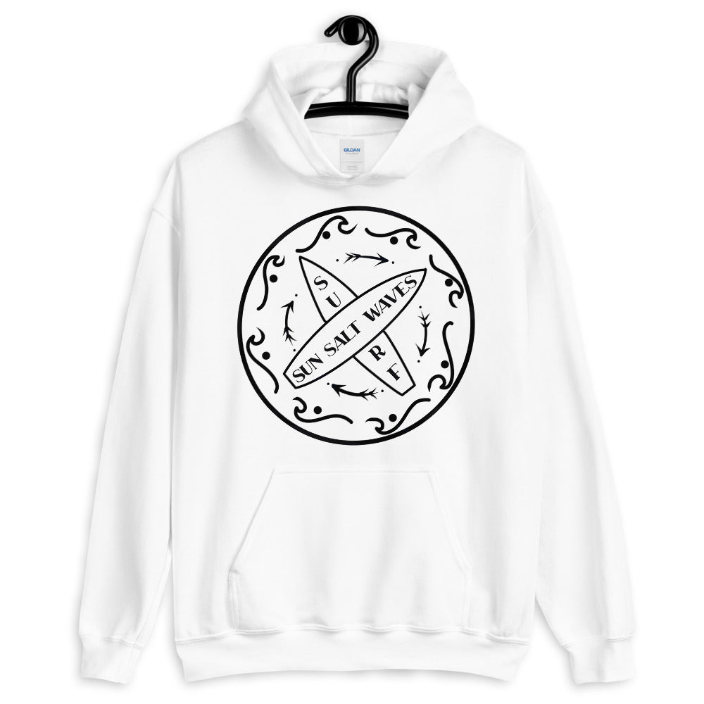 Surf School Hoodie from Sun Salt Waves White