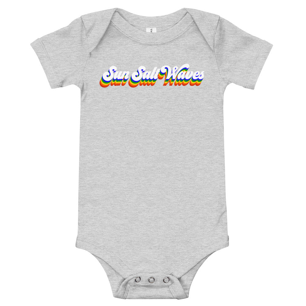Vintage Vibes Onesie from Sun Salt Waves Heather Gray