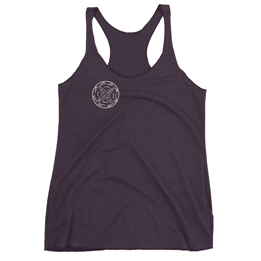 Surf School Racerback Tank from Sun Salt Waves Vintage Heather Purple