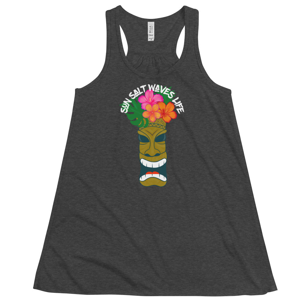 Tiki Time Flowy Tank Sun Salt Waves