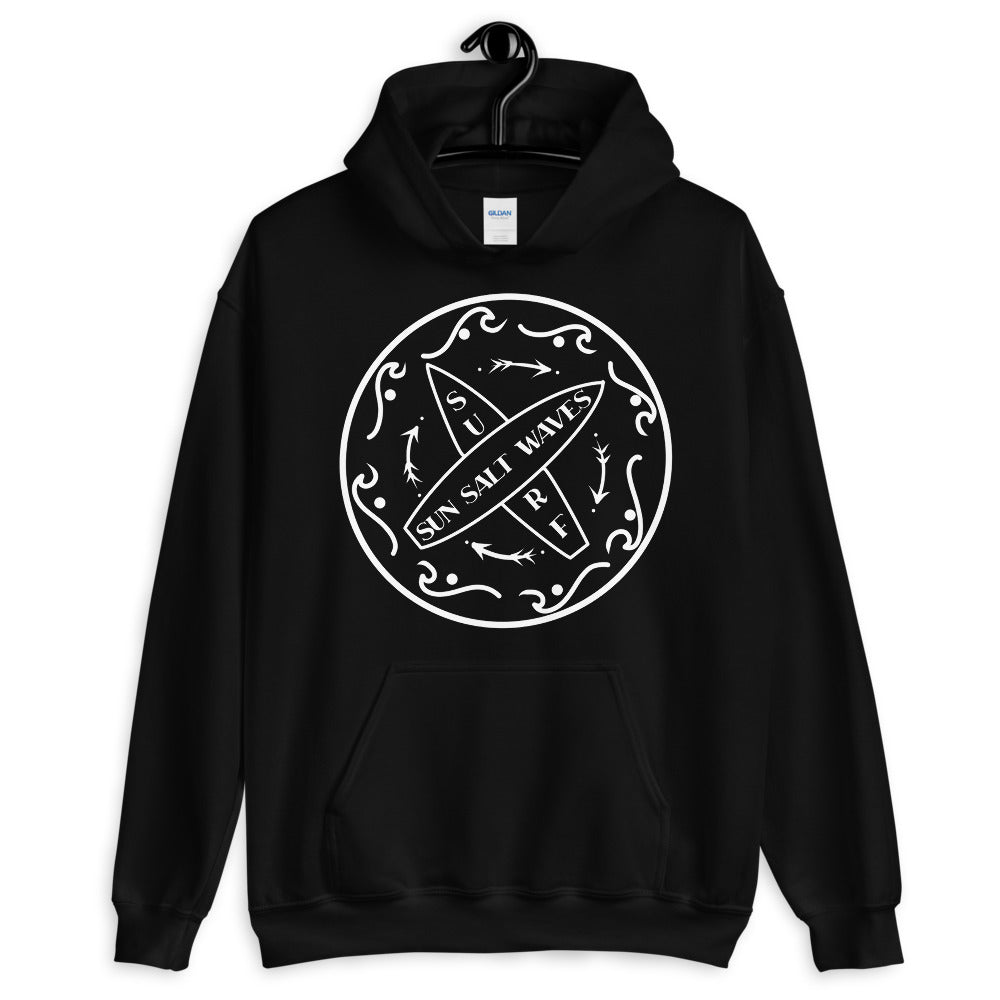 Surf School Hoodie from Sun Salt Waves Black