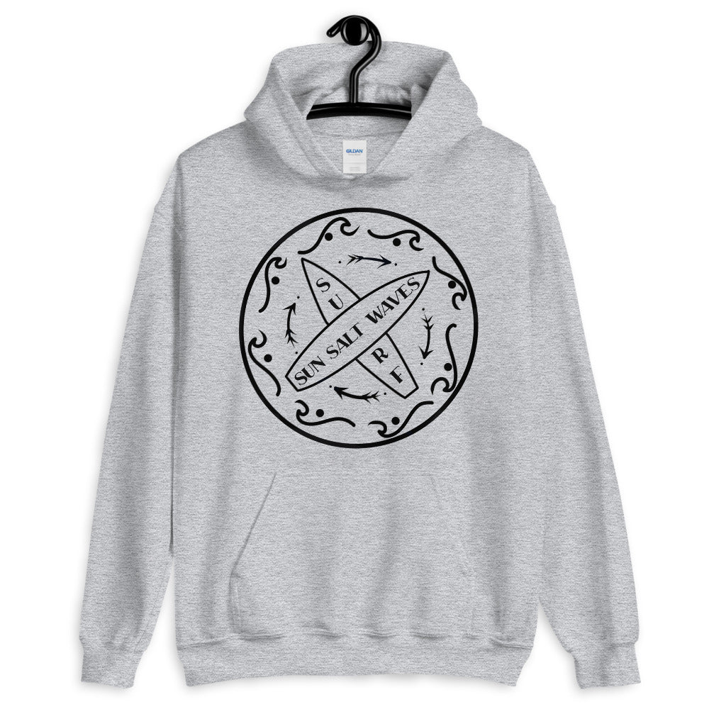 Surf School Hoodie from Sun Salt Waves Athletic Heather