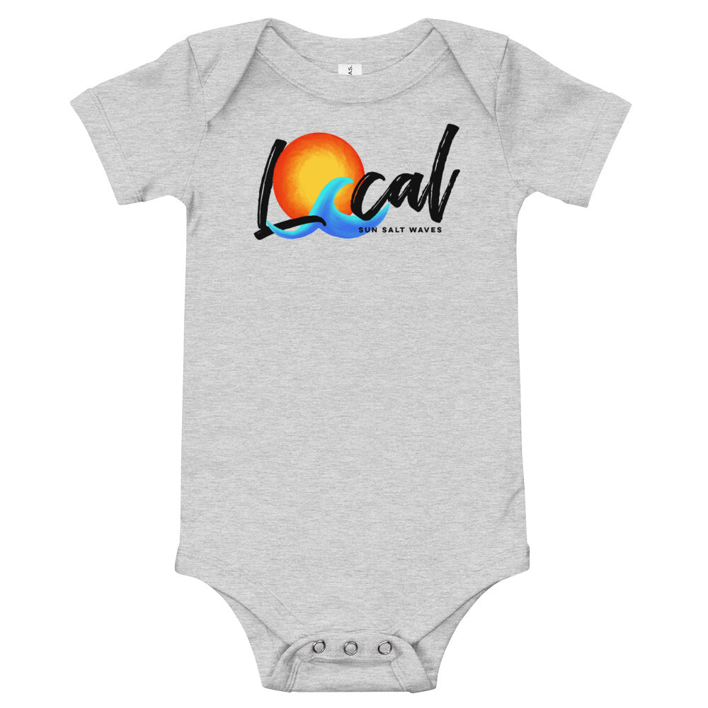 Sun and Waves ‘Local’ Onesie Sun Salt Waves Heather Gray