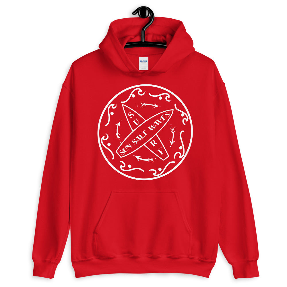 Surf School Hoodie from Sun Salt Waves Red