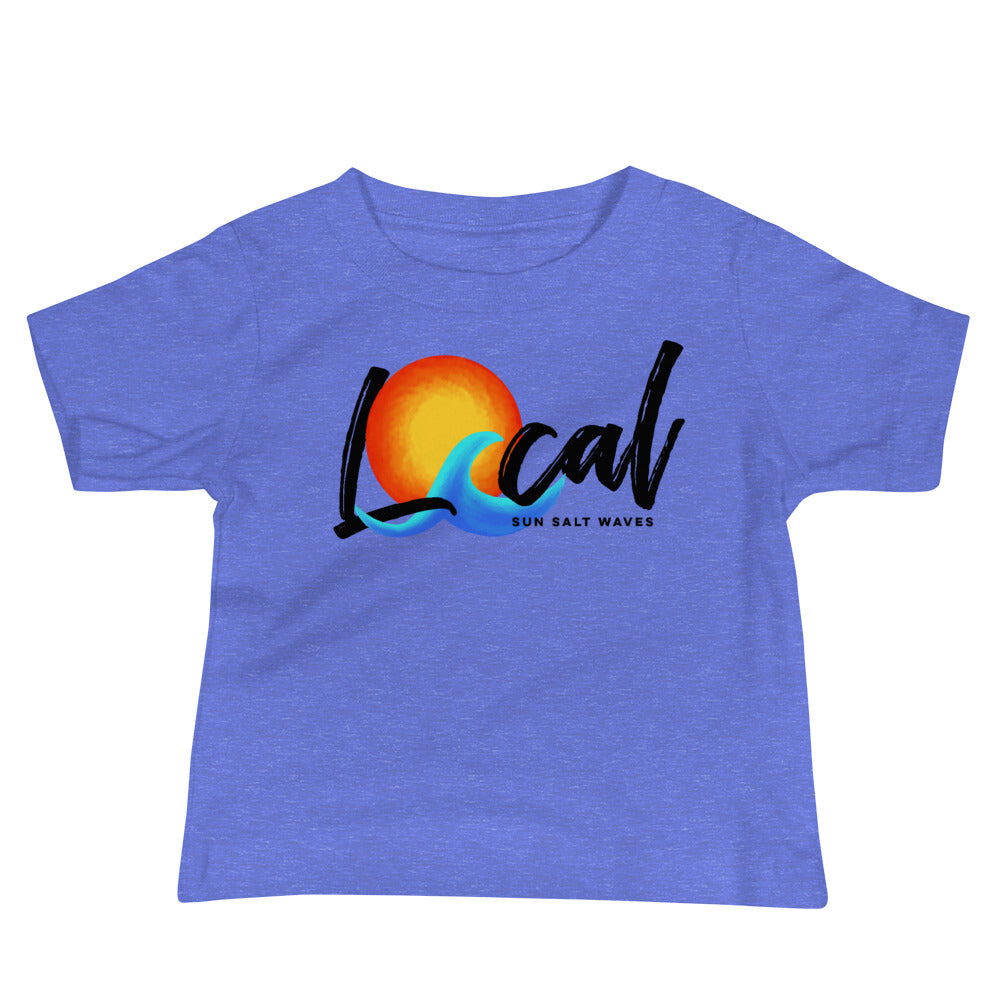 Sun and Waves ‘Local’ Baby Tee from Sun Salt Waves Heather Blue