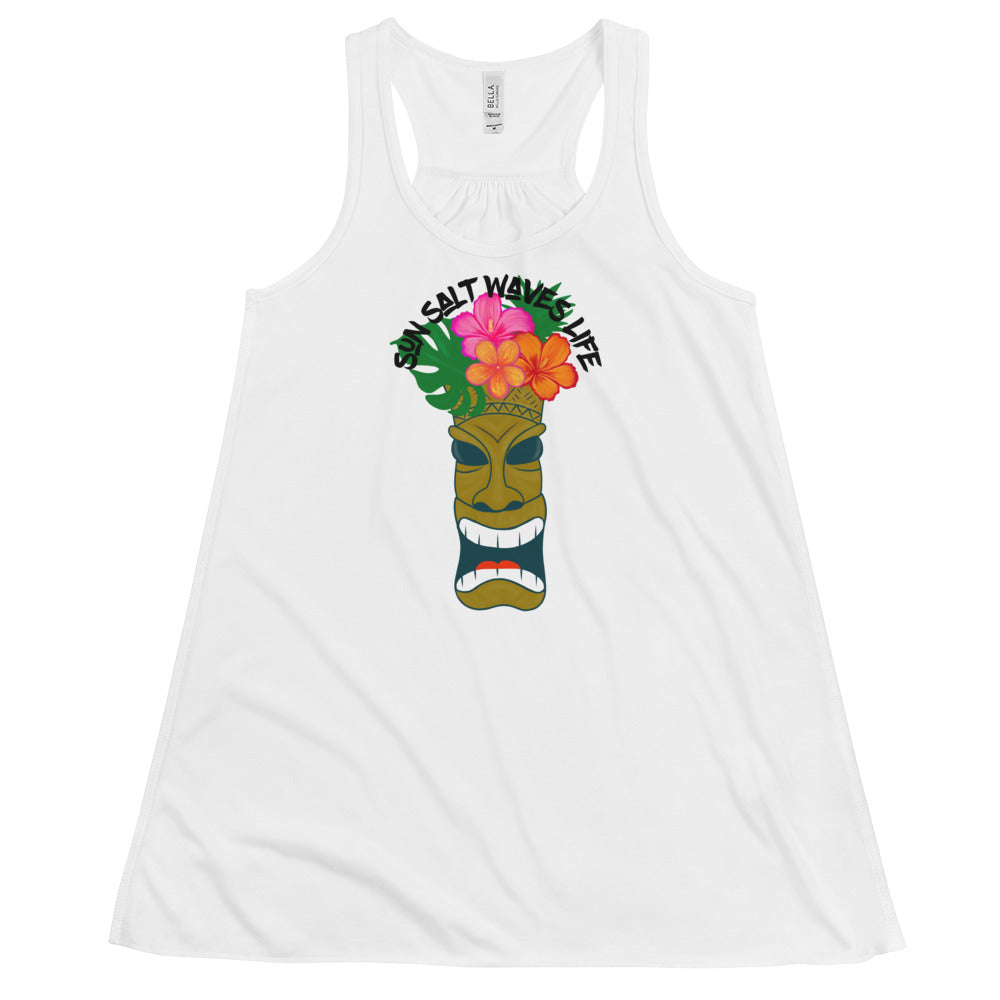 Tiki Time Flowy Tank Sun Salt Waves