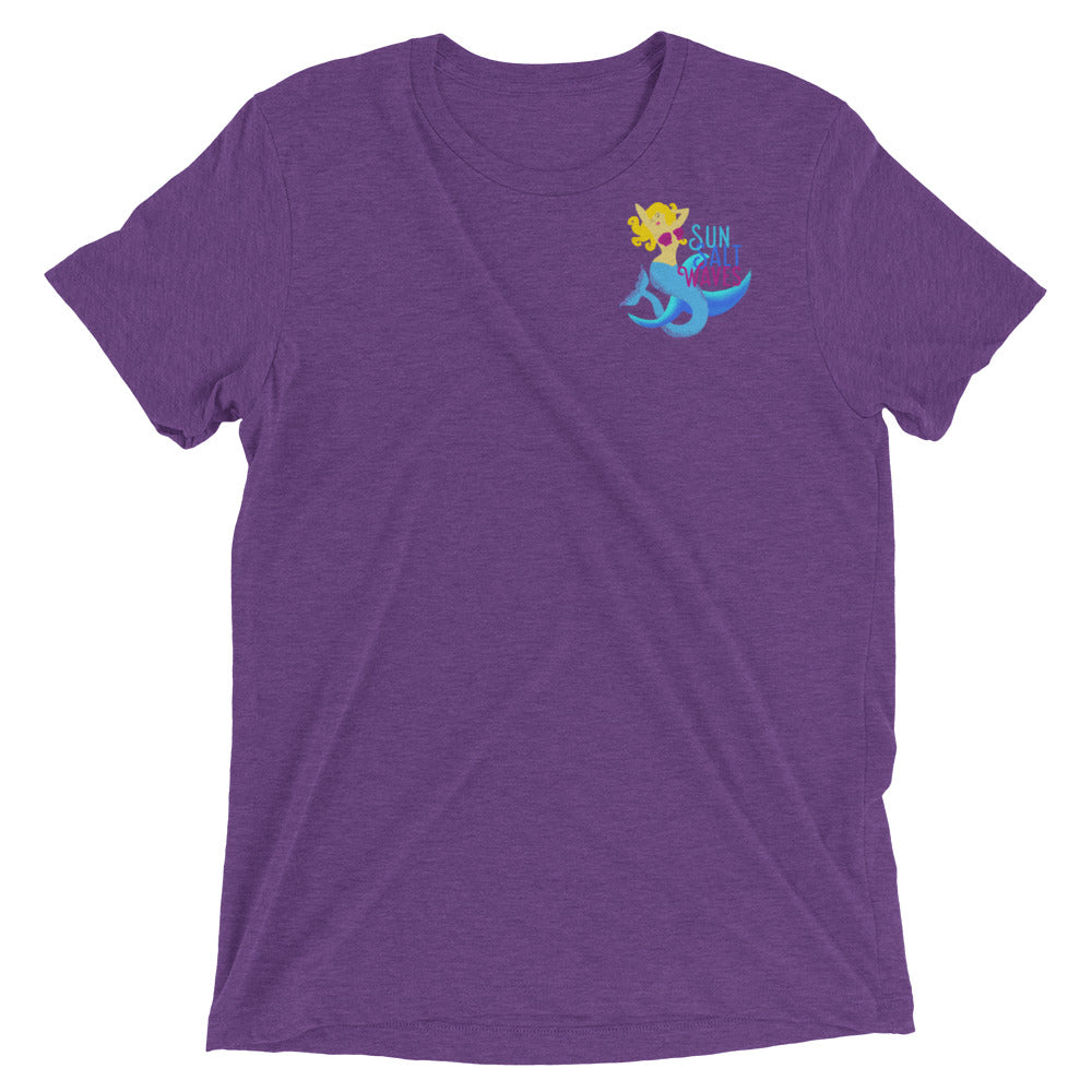 Blondie Mermaid Tee Unisex Multicolor Wave Sun Salt Waves Men’s Women’s Purple