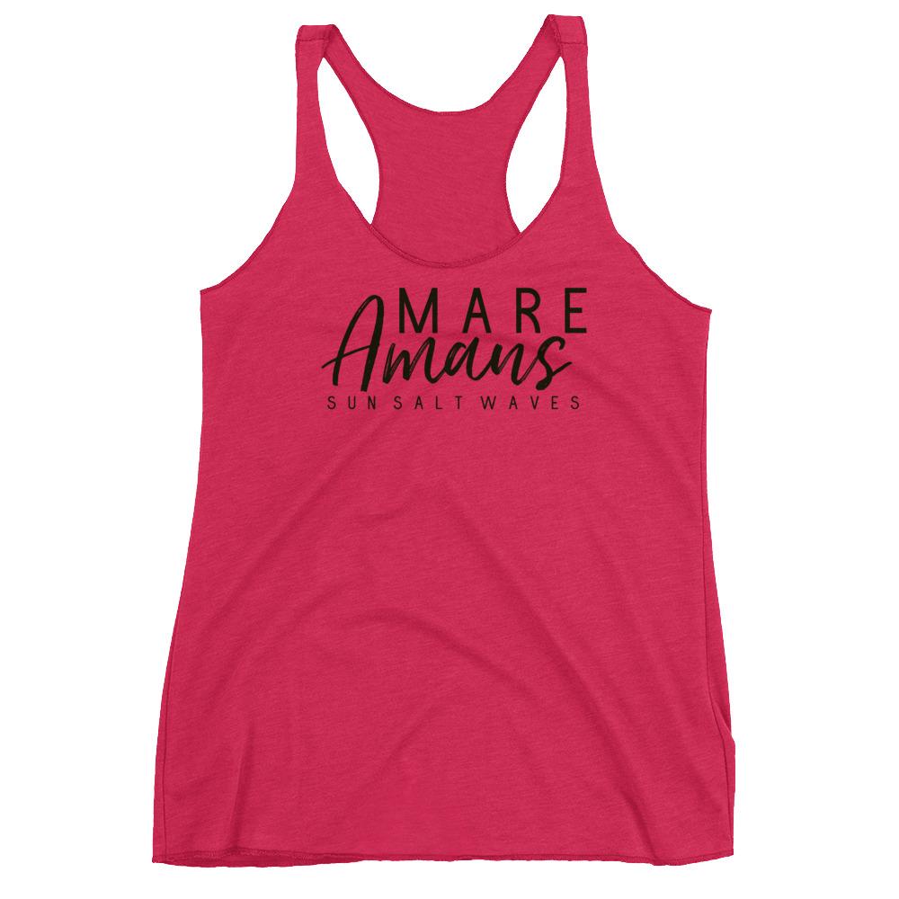 Sea Lover Racerback Tank Sun Salt Waves Latin Mare Amans Junior Women