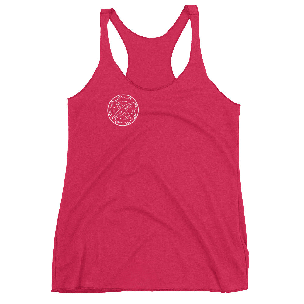 Surf School Racerback Tank from Sun Salt Waves Vintage Berry Pink