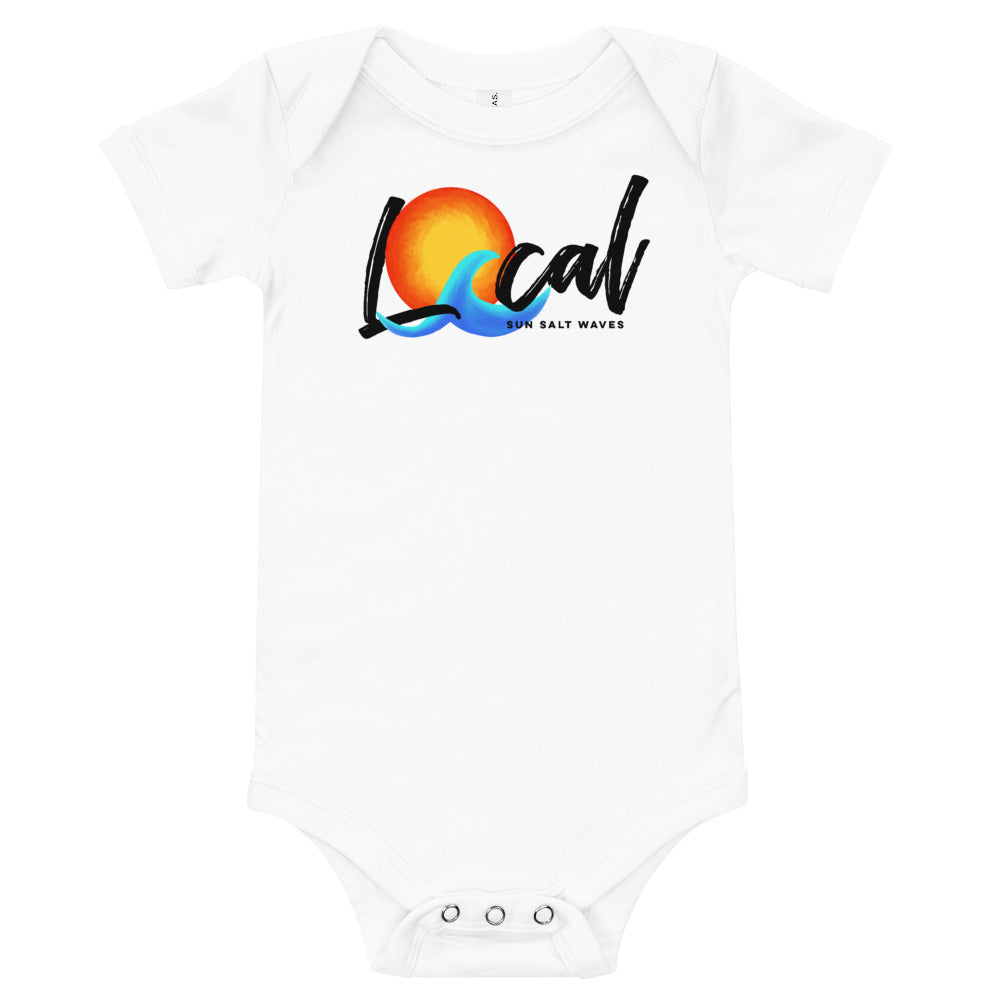 Sun and Waves ‘Local’ Onesie Sun Salt Waves White