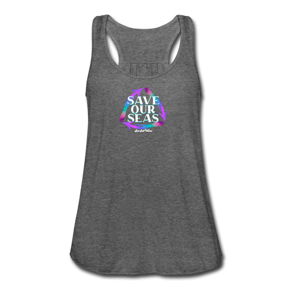 Save Our Seas Flowy Tank Top - deep heather