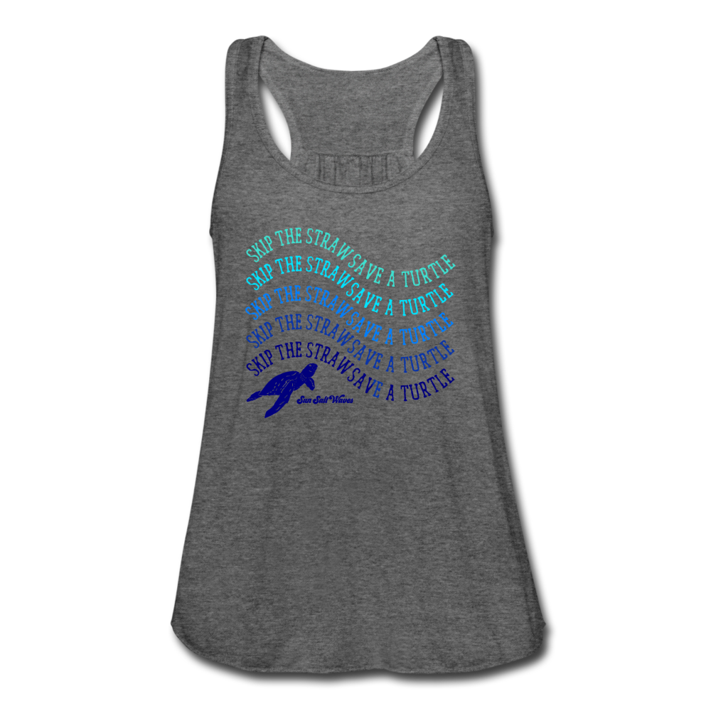 Women's Flowy Tank Top by Bella - deep heather