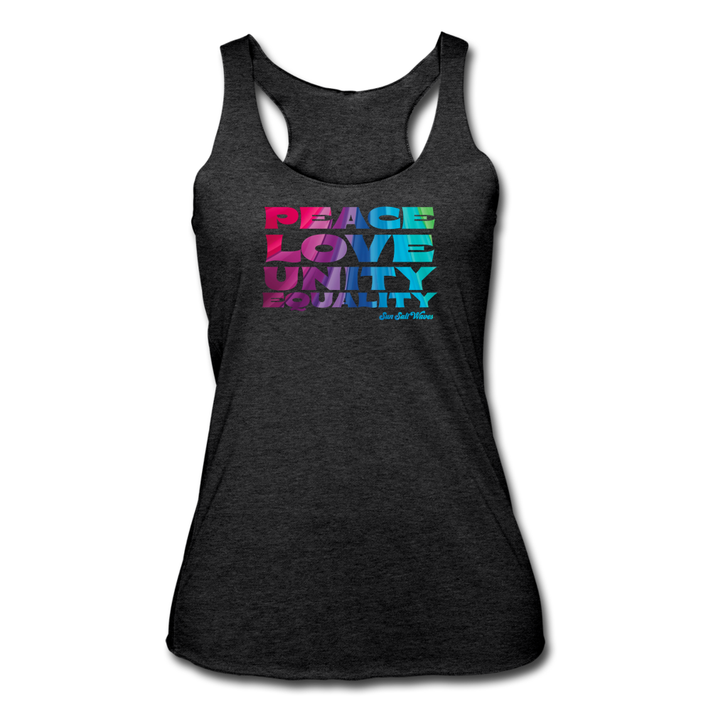 Spread Love Racerback Tank - heather black