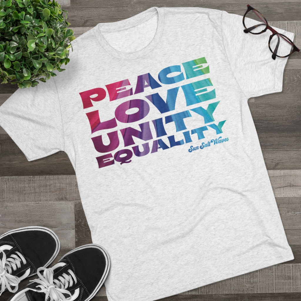 Spread love tee sun salt waves peace love unity equality graphic 