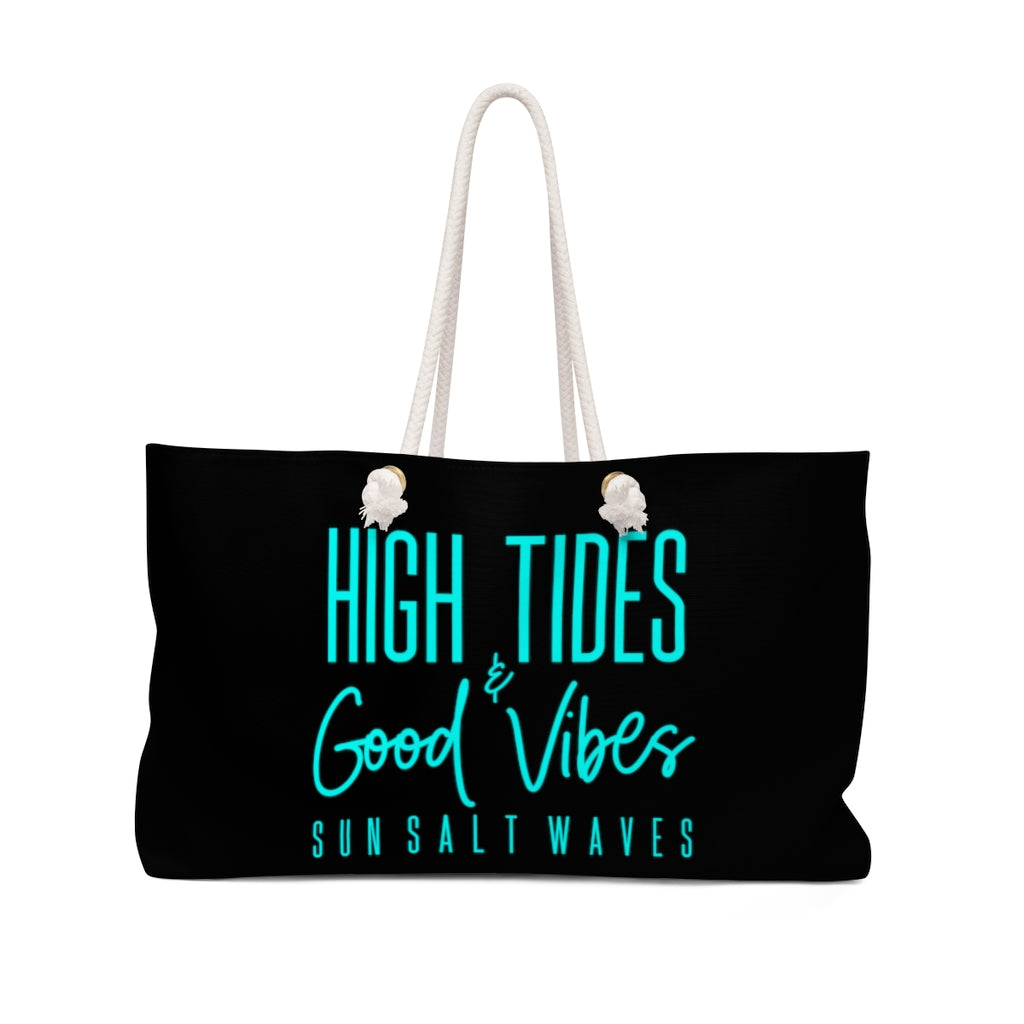 High Tides and Good Vibes Weekender Bag