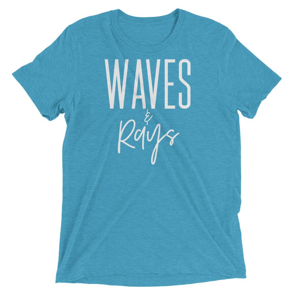 Waves and Rays Tee Unisex Graphic Tee Sun Salt Waves Men’s Women’s Sun Salt Waves Turquoise