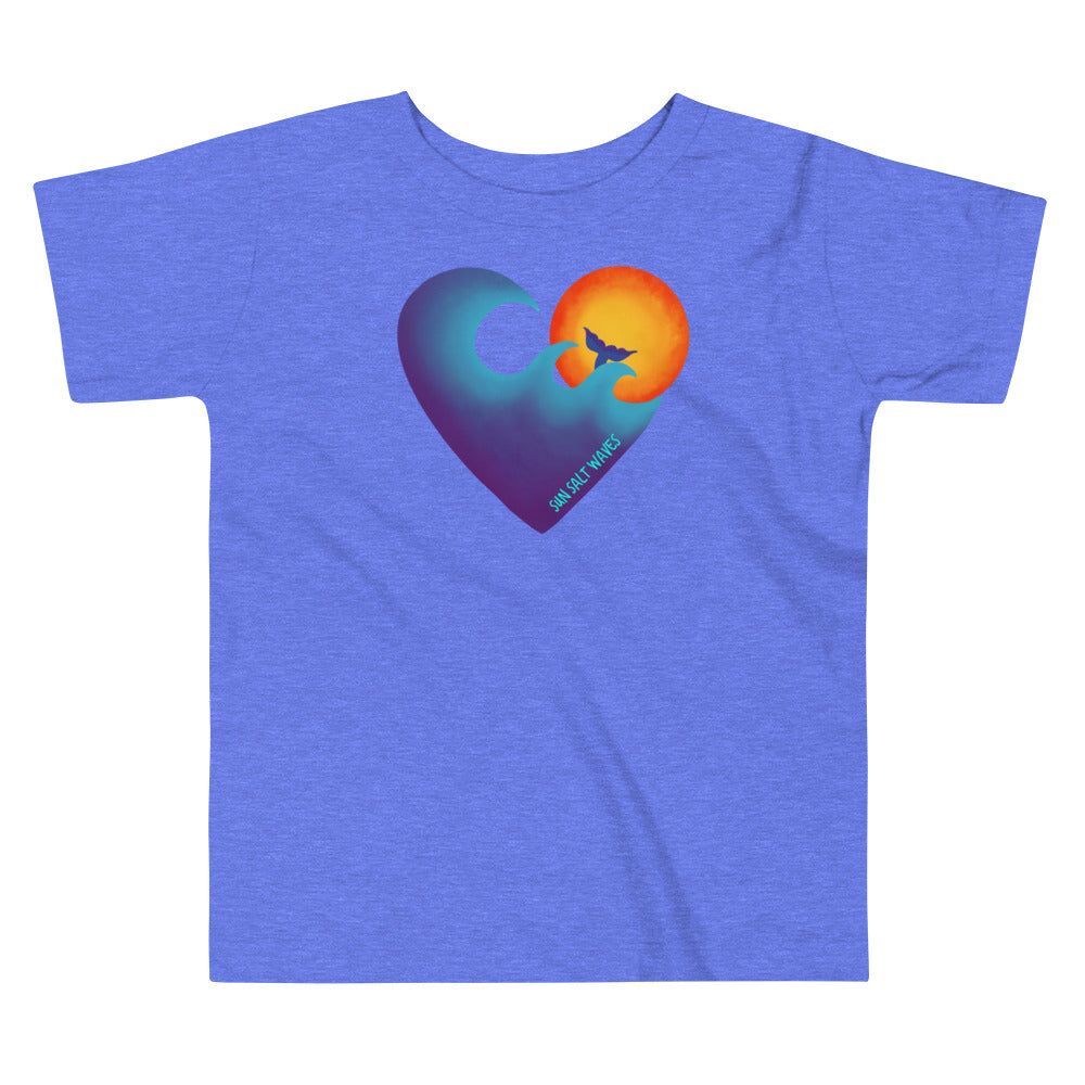 Chase the Sun Toddler Tee from Sun Salt Waves Blue
