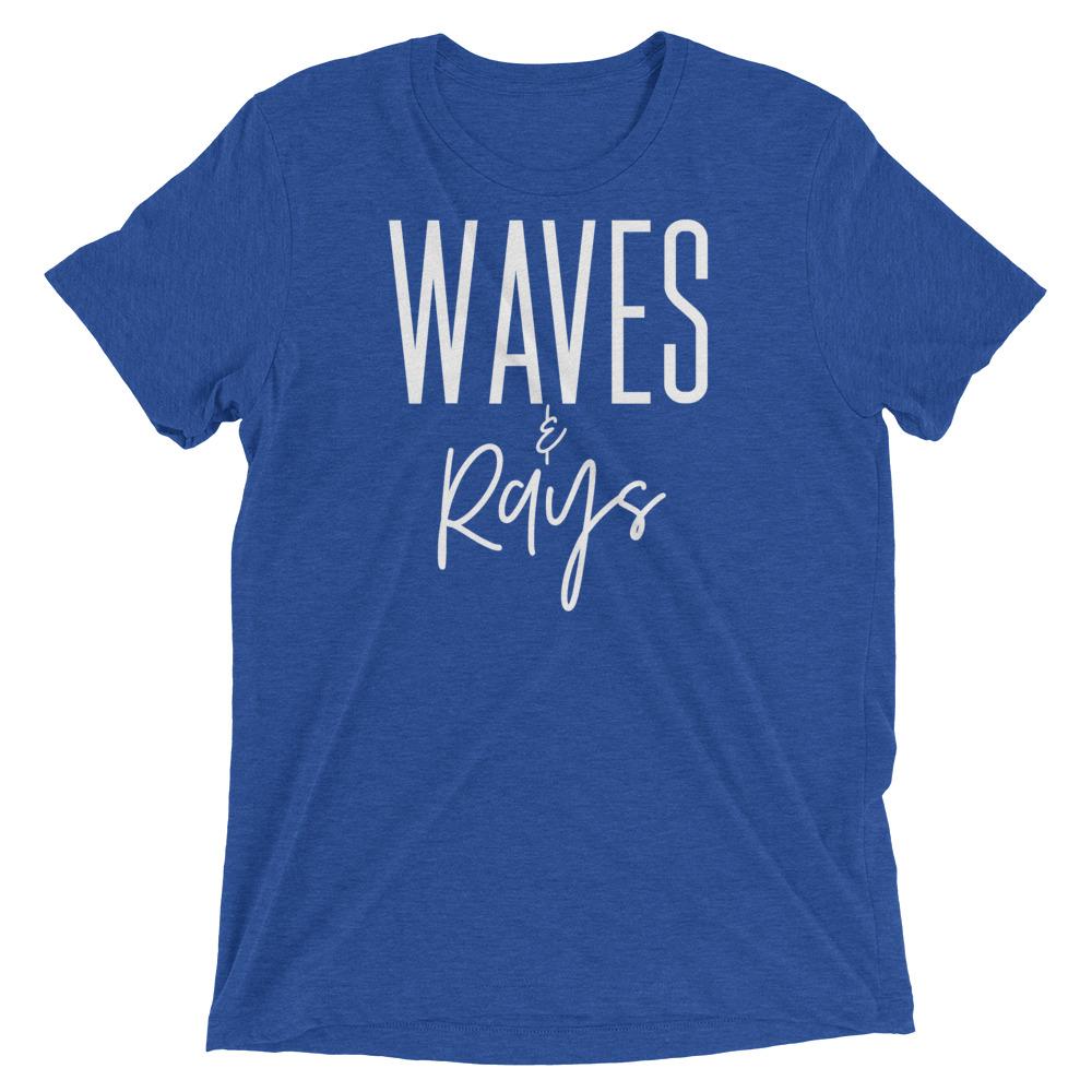 Waves and Rays Tee Unisex Graphic Tee Sun Salt Waves Men’s Women’s Sun Salt Waves Royal Blue 