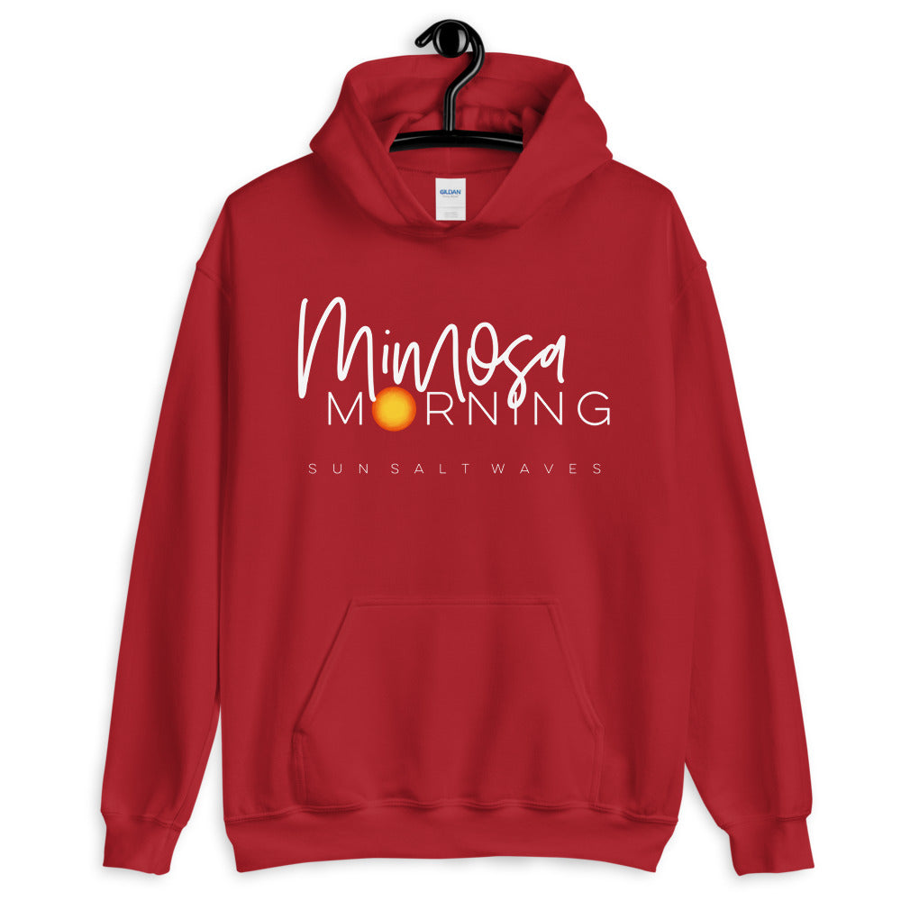 Sun Salt Waves Mimosa Morning Red Hoodie Unisex Men’s Women’s Graphic Sun in Morning