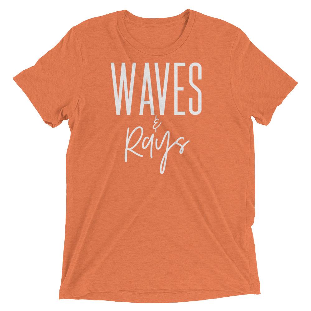 Waves and Rays Tee Unisex Graphic Tee Sun Salt Waves Men’s Women’s Sun Salt Waves Orange