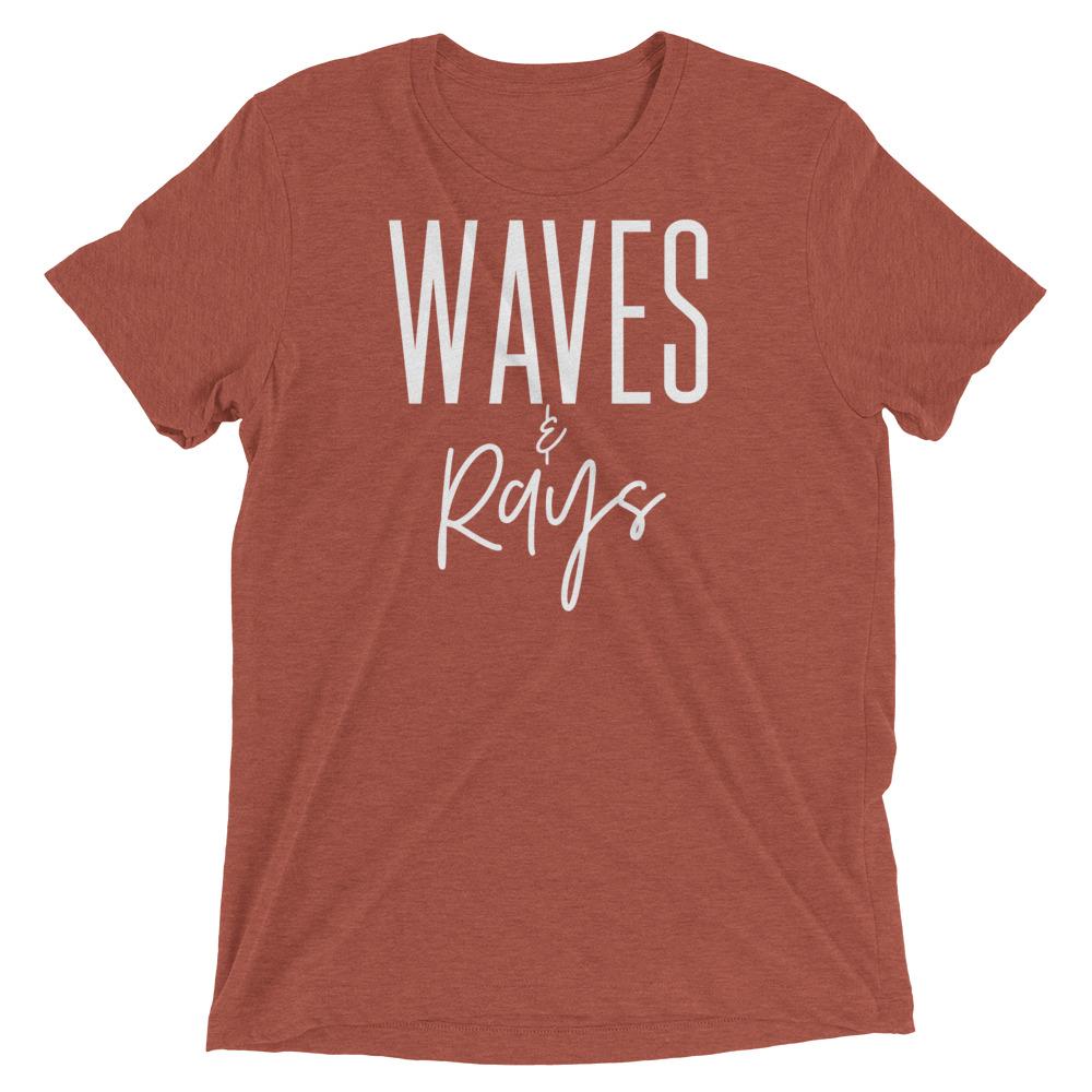 Waves and Rays Tee Unisex Graphic Tee Sun Salt Waves Men’s Women’s Sun Salt Waves Rust Clay