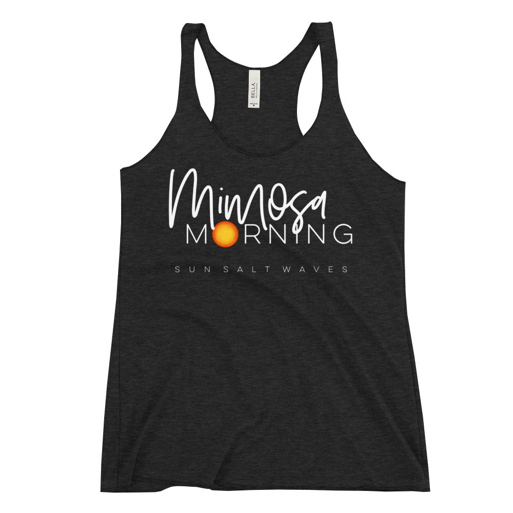 Mimosa Morning Racerback Tank Graphic Tank Sun in Morning Sun Salt Waves Black