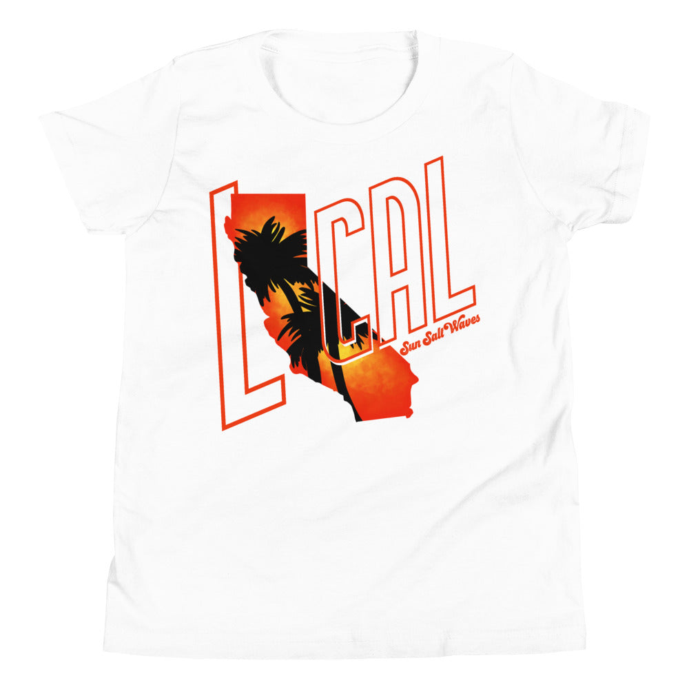Cali ‘Local’ Youth Tee from Sun Salt Waves California sunset inspired design White