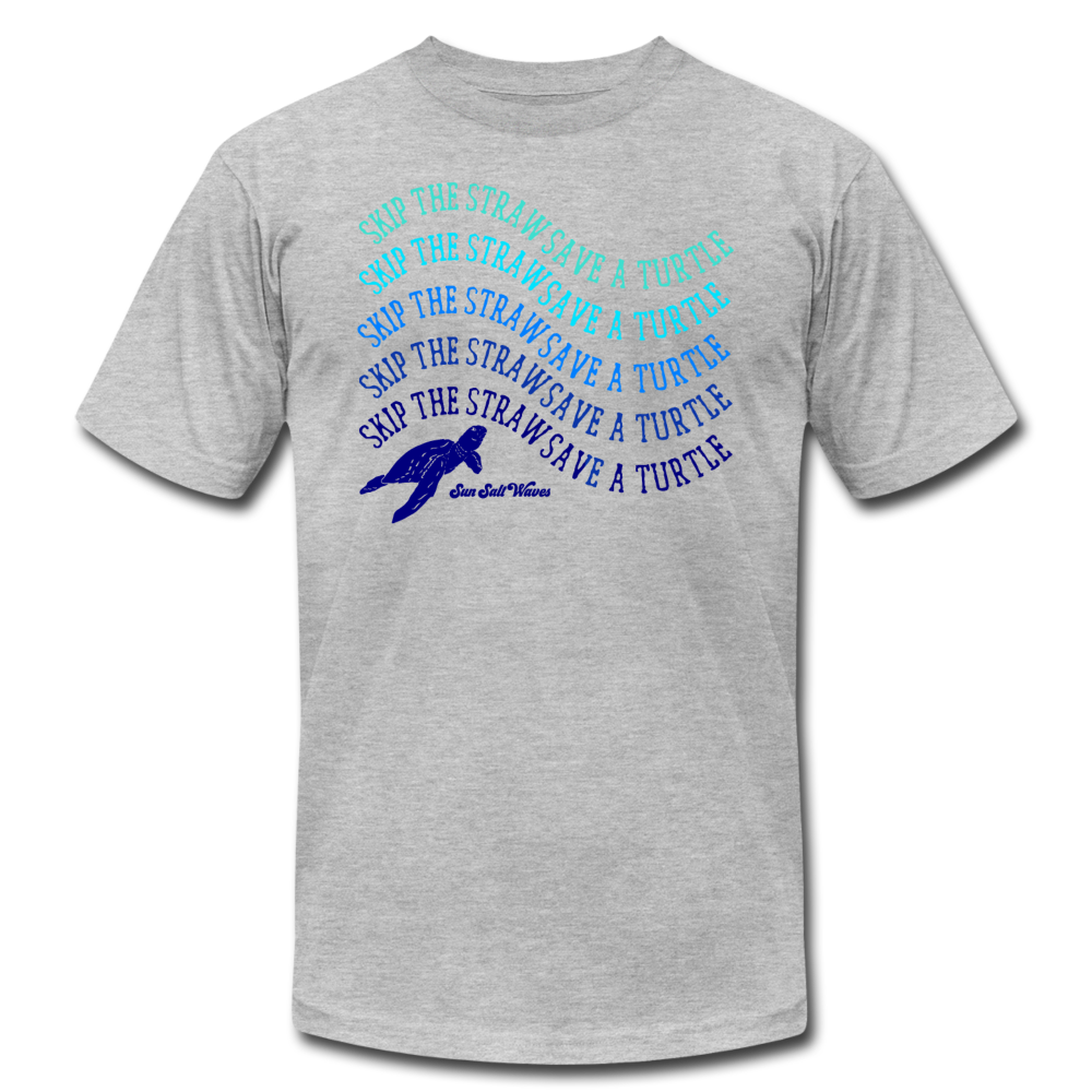 Save a Turtle Tee - heather gray Sun Salt Waves